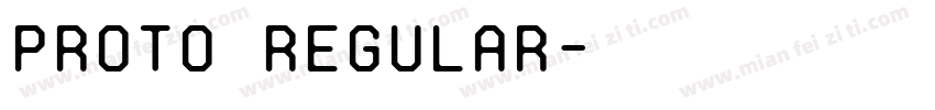 proto regular字体转换